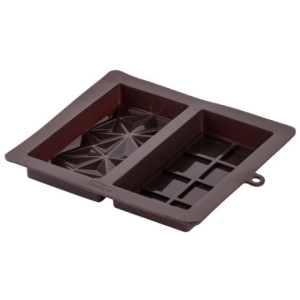 Moule silicone pour tablette chocolat Dubaï Zenker 2 empreintes 190 x 225 x 28 mm