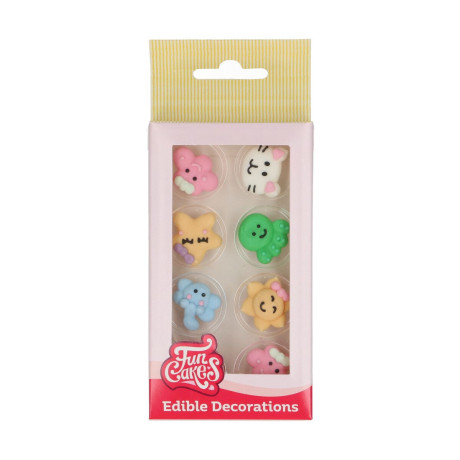 Décors en sucre FunCakes Kawaii 8 pièces