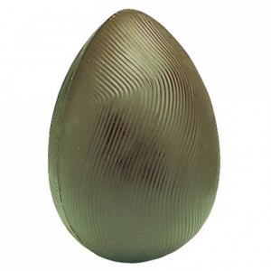 Chocolate mould polycarbonate 2 grooved half egg