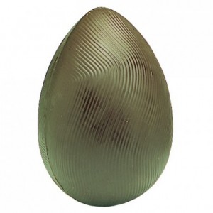 Moule oeuf strié 156 x 106 mm en polycarbonate pour chocolat