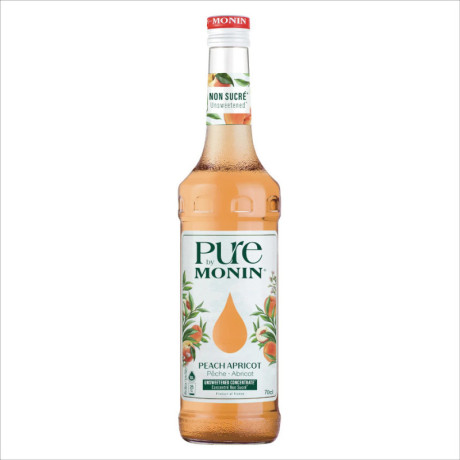 Pure by Monin unsweetened peach apricot 70 cL