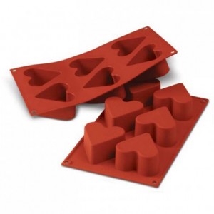 Moule silicone coeurs Ø 65 mm