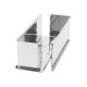Moule à pâté en croute démontable inox 25 x 7 x 9 cm - MF