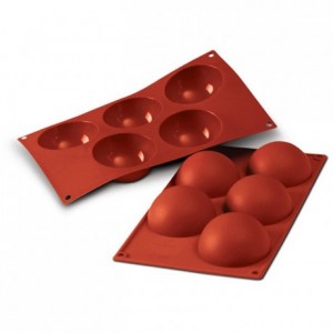 Half-sphere silicone mould Ø 80 mm