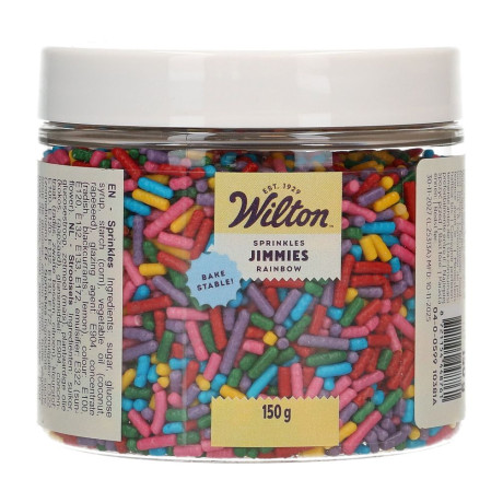 Vermicelles de sucre FunCakes Jimmies Arc-en-Ciel 150 g
