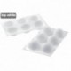 Moule silicone demi-sphères vrillées Ø 75 mm