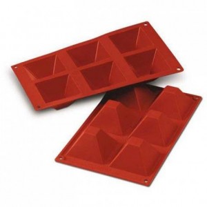 Pyramid silicone mould 71 x 71 mm