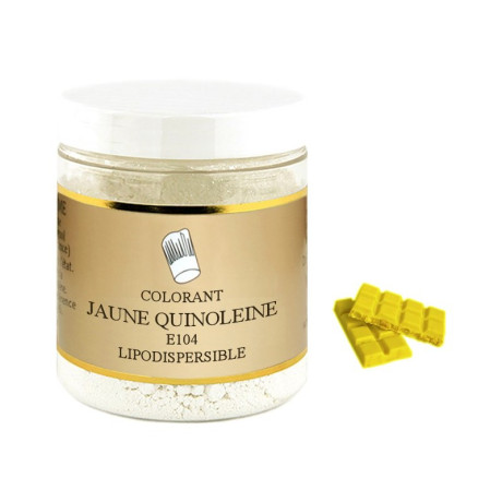 Colorant poudre liposoluble jaune citron 20 g