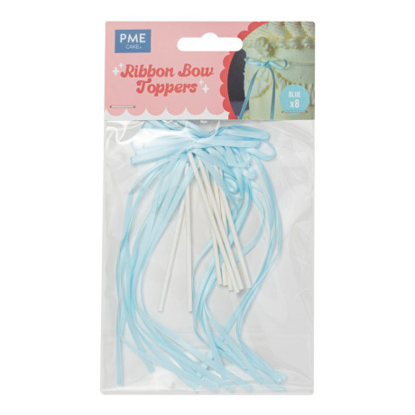 PME Ribbon Bow Toppers (set of 8 )