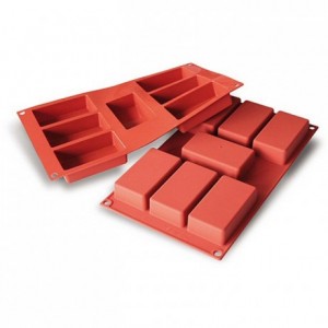 Rectangular silicone mould 87 x 48 m