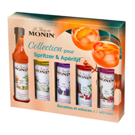 Coffret sirops spritzer & apéritif Monin 5 x 5 cL