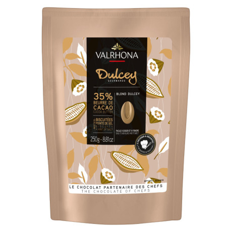 Dulcey 32% blond chocolate Gourmet Creation beans 250 g