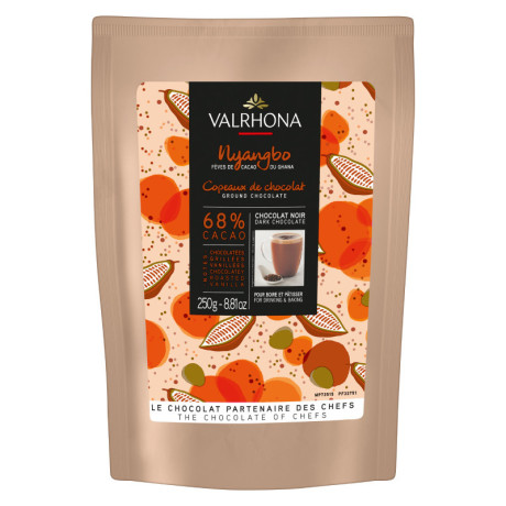 Nyangbo 68% dark chocolate Single Origin Ghana shavings 250 g