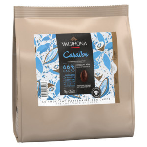 Caraïbe 66% dark chocolate Blended Origins beans 1 kg