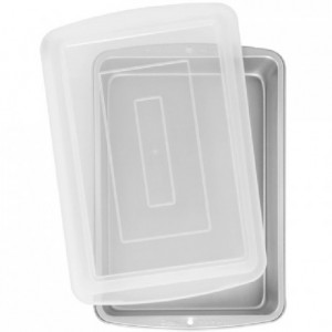 Wilton Recipe Right Oblong Pan with Cover 32,5x22,5x5cm