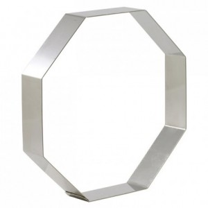 Octogon frame stainless steel 180 x 180 x 40 mm