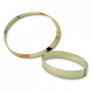 Oval frame stainless steel 230 x 160 x 35 mm
