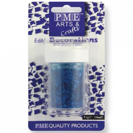 PME Glitter Flakes Blue 7g