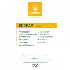 Papier cuisson Ecopap 600 x 400 mm (500 feuilles)