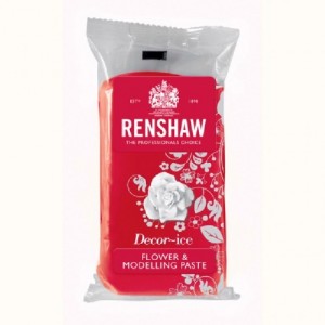 Pâte à fleurs Renshaw rouge oeillet 250 g