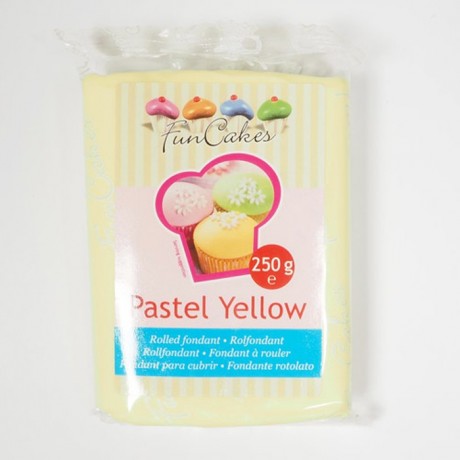 Pâte à sucre FunCakes jaune pastel 250 g