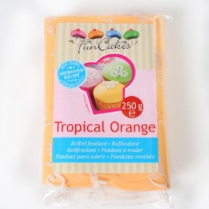 Pâte à sucre FunCakes orange tropical 250 g