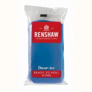 Pâte à sucre Renshaw bleu saphir 250 g