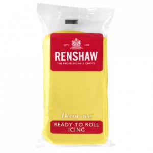 Pâte à sucre Renshaw jaune pastel 250 g