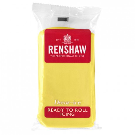 Pâte à sucre Renshaw jaune pastel 250 g