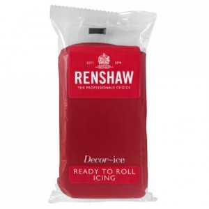 Renshaw Rolled Fondant Pro 250g Ruby Red