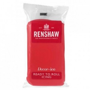 Renshaw Rolled Fondant Pro 250g Poppy Red
