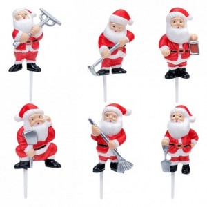 Plastic Santa Claus 48 units