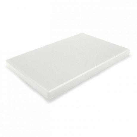 Chopping board PEHD 500 white 400 x 250 x 20 mm