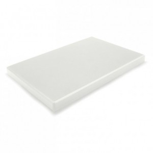 Chopping board PEHD 500 white 400 x 300 x 20 mm