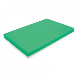 Chopping board PEHD 500 green 530 x 325 x 20 mm