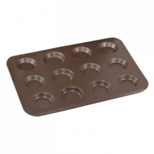 12-cup tartlet pan non-stick Ø80 mm (pack of 3)