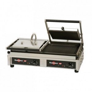 Smooth  lower plate, lower model for multi contact grill Easy Clean