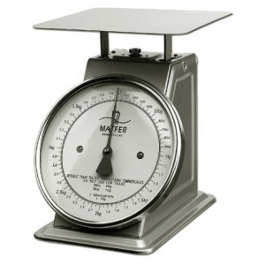 Stainless steel tray for scales 30 kg et 50 kg