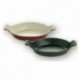 Oval dish cast iron red L 340 mm