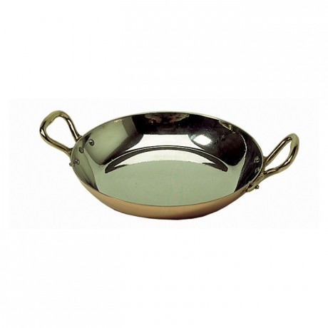 Round dish with handles tin-plated copper Ø 160 mm