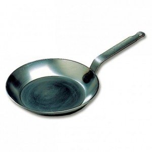 Round frying pan black steel Ø 320 mm