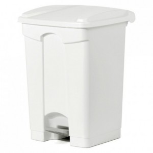 Trash bin with pedal-operated lid 45 L