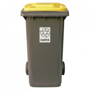 Recycling yellow bin 120 L