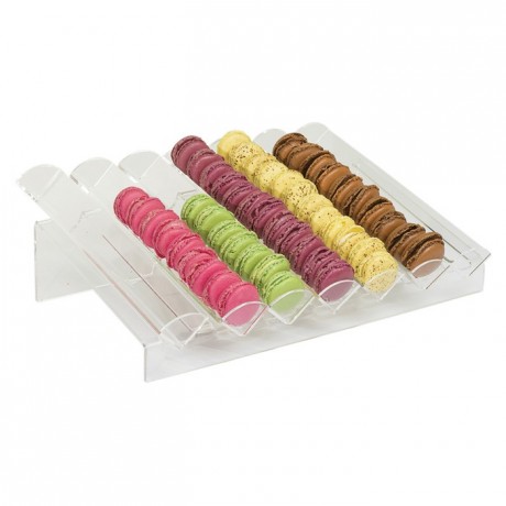 Présentoir à macarons modèle incliné 7 rangées