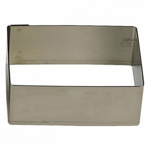 Rectangle stainless steel H30 100x30 mm