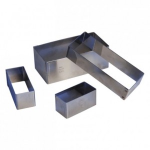 Rectangle inox H45 120x60 mm