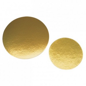Gold round base Ø 180 mm (100 pcs)