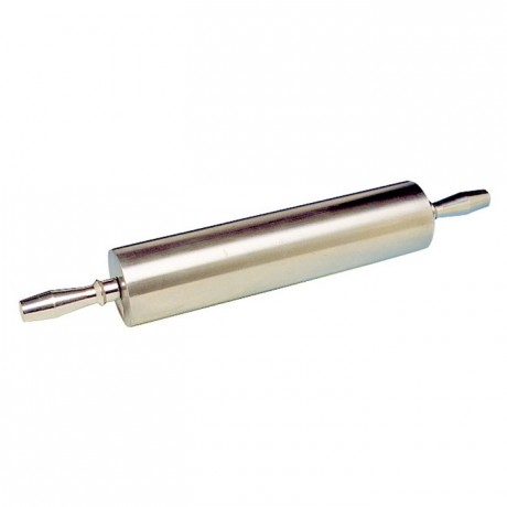 Aluminium rolling pin with handles L 380 mm Ø 90 mm