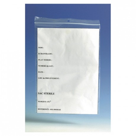 Sterile zip lock bag 250 x 180 mm (1000 pcs)