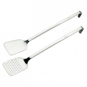 Spatule ajourée de cuisine inox L 500 mm